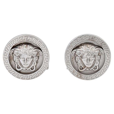 versace medusa cufflinks silver|Versace Silver Cufflinks for Men for sale .